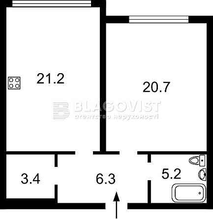 Продаж 2-кімнатної квартири в ЖК "River Stone"  вул. Трускавецька, 4б Киев