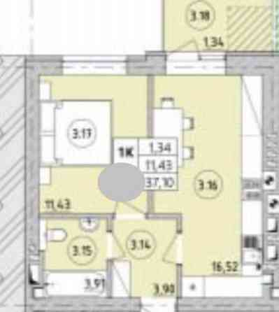 1-кімнатна квартира в новобудові, Ірпінь, без комісії Іrpin