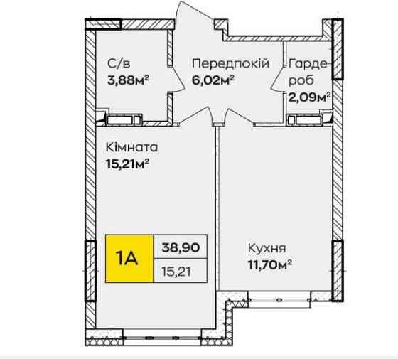 1к квартира в будинку з газовою котельнею. ЄОселя Київ