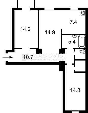Центр продаж 3-кім-ої квартири Чикаленка Євгена 2-4/7 Хрещатик Київ