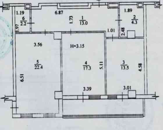 2 х комнатная квартира 80м2 ‼️ЖК ПАЛОВСКИЙ КВАРТАЛ‼️ Kharkiv