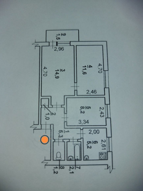 Продаж 3к/к 1/5 з балконом Mykolaiv - photo 2