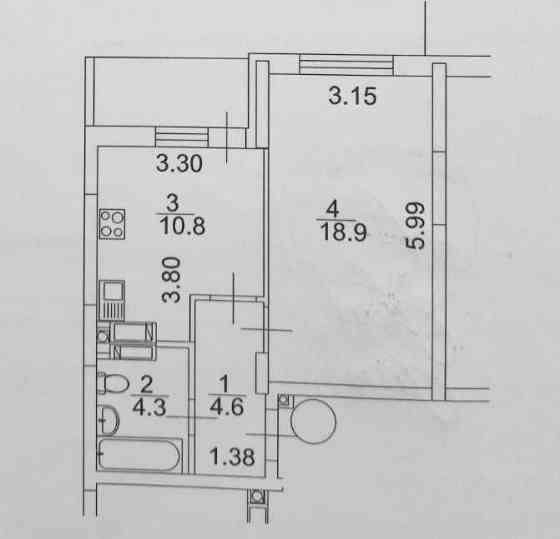 1к OK`Land Окленд 56-Б 42,4 м.кв. Kyiv