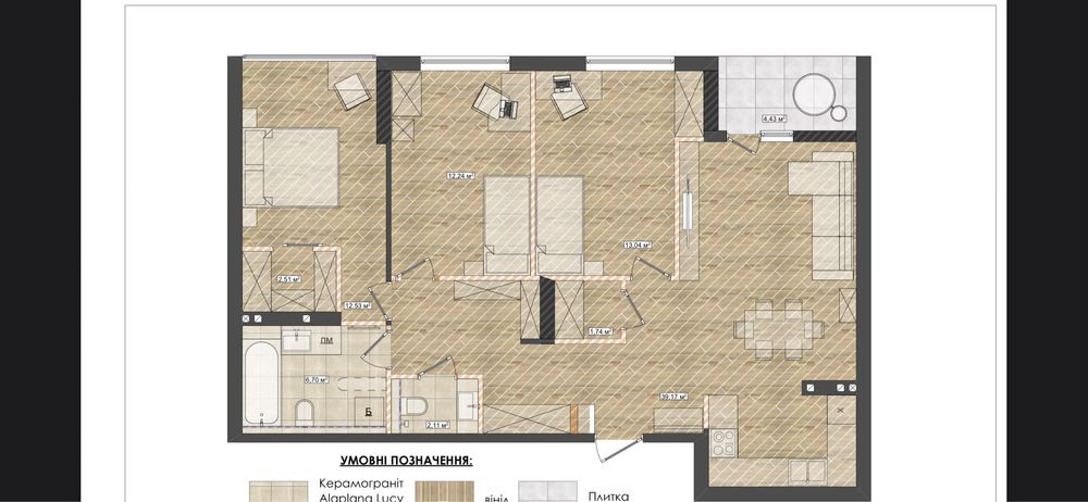 Гавела 28, 8 поверх, три окремі спальні! Kyiv - photo 8