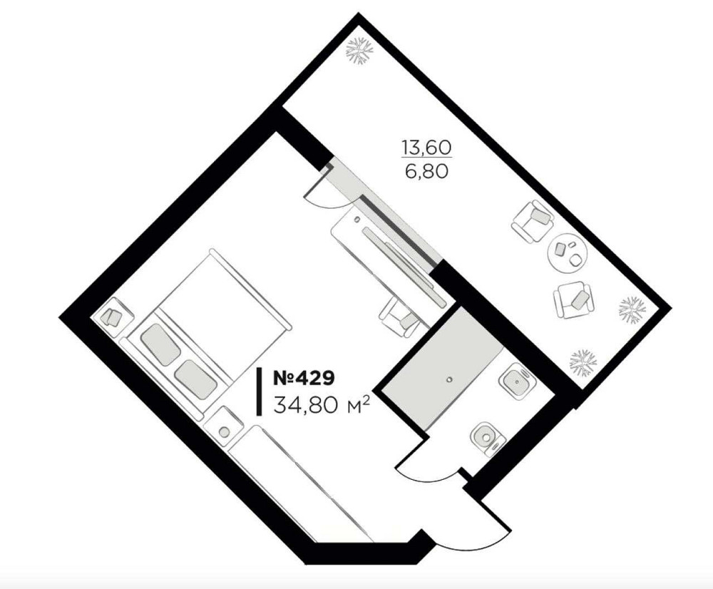 Апартамент Premium у LEV Rest Hotel, Поляниця (Буковель).Зданий готель Polianytsia (Bukovel) - photo 5