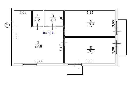 Квартира 70 м2 Яслинська 3. Газ, ліфт, стеля 3м. З документами Kyiv