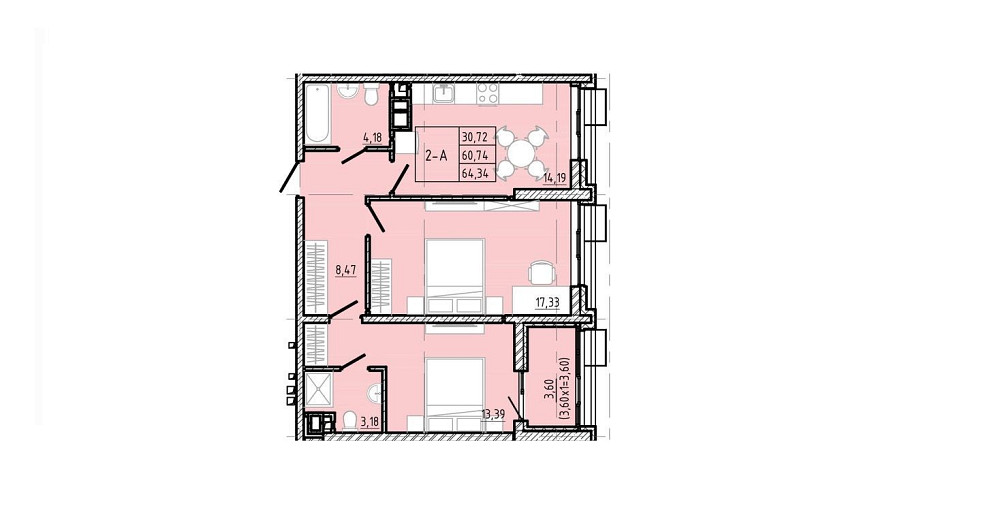 Просторная 2-комнатная квартира у моря, 6-я Фонтана ЖК Модерн Odesa - photo 2