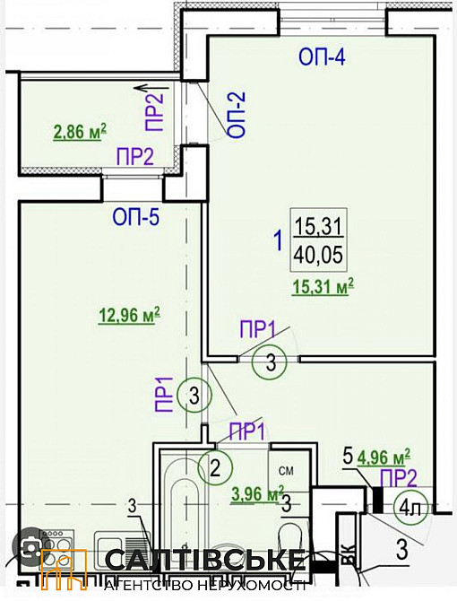 ОВ-3174 Продам 1к квартиру 40м2 в новострое ЖК Гидропарк Kharkiv - photo 5