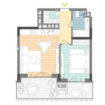 Продається 1-к квартира 50м2 Будинок А606  в ЖК UNIT.Home м.Лукьянівка Київ - зображення 1