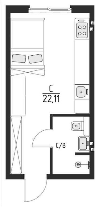 Продам однокімнатну квартиру від забудовника БЕЗ %. Розстрочка Білогородка (Київська обл.) - зображення 7