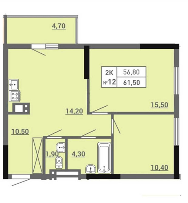 2х кім.квар. Акварель 3. Видова картира.Центр!Будинок на стадії здачи! Одеса - зображення 2