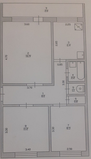 Продам 3х комнатную квартиру по ул  Европейская 18 , второй подъезд, в  - зображення 1
