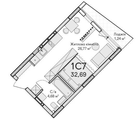 Компактна 1-кімнатна квартира. Можливе придбання в розстрочку! Іrpin - photo 2