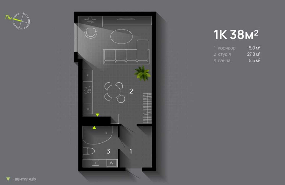 ГАЗ/1к квартира по єОселі для ВПО 2 млн або розтермінування 34 843 грн Івано-Франківськ - зображення 6