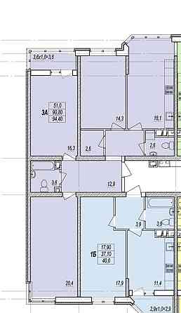 Продам 3к квартиру в ЖК Прохоровский квартал, дом сдан, центр Odesa