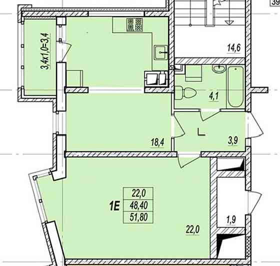 Продам евродвушку в новом сданном доме ЖК Прохоровский квартал Odesa