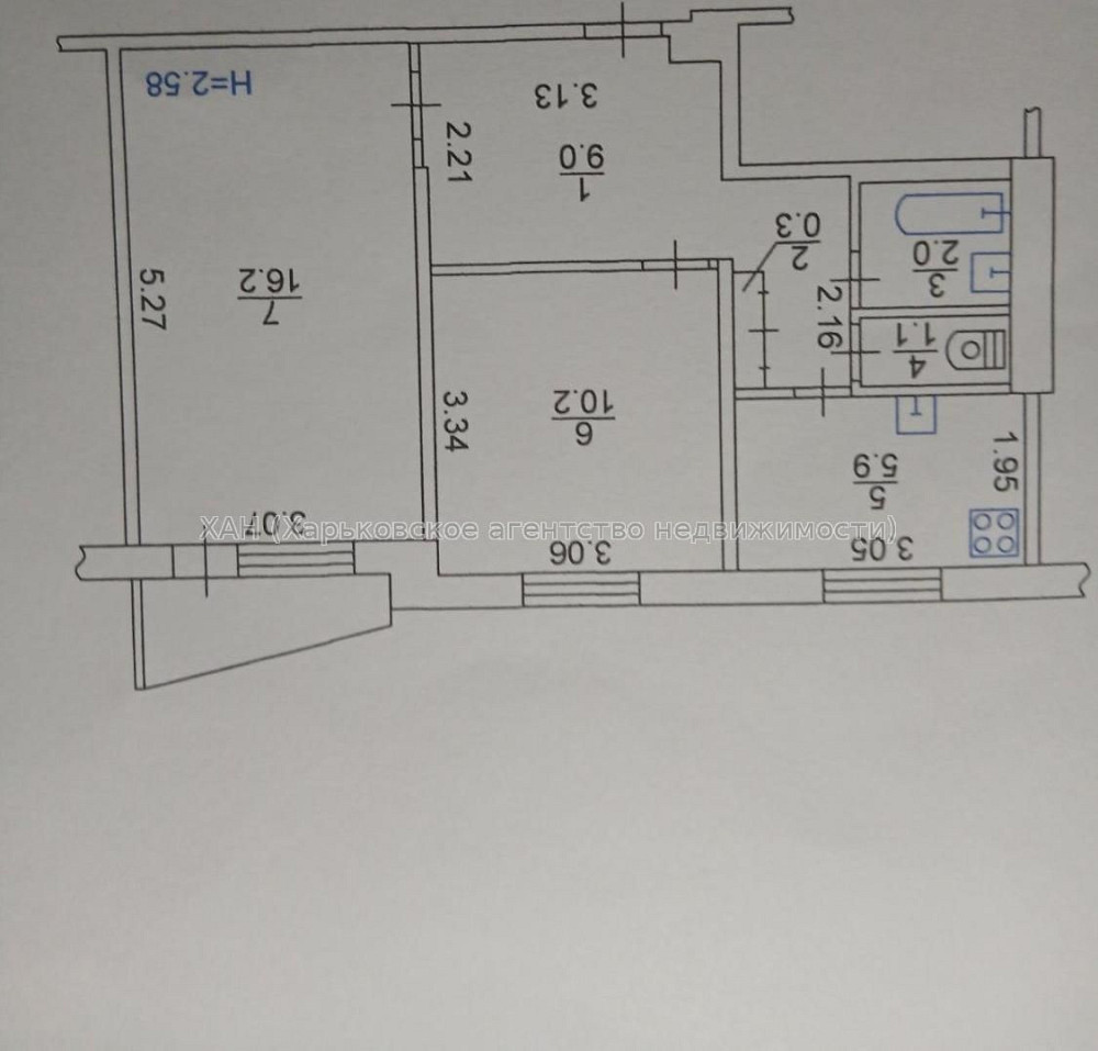 Продам 2х ком на Салтовке метро Студенческая Д19 Харків - зображення 8