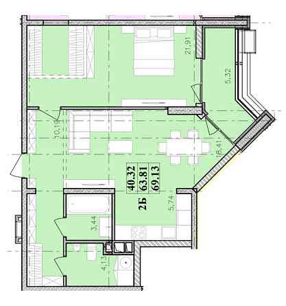 Продам 2-комн. квартиру в Приморском р-не, ЖК Модерн. Дом сдан. Odesa