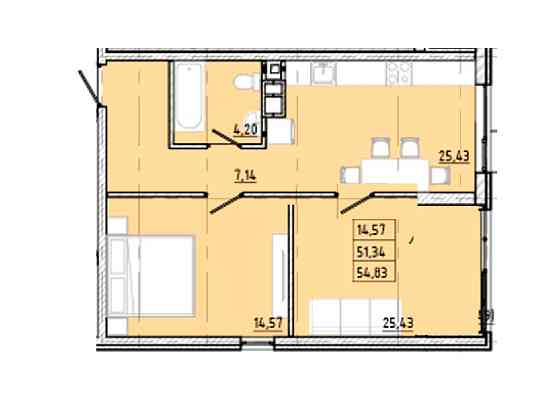 Двухкомнатная в новом ЖК на 5й станции Фонтана - 10 минут до Аркадии Odesa