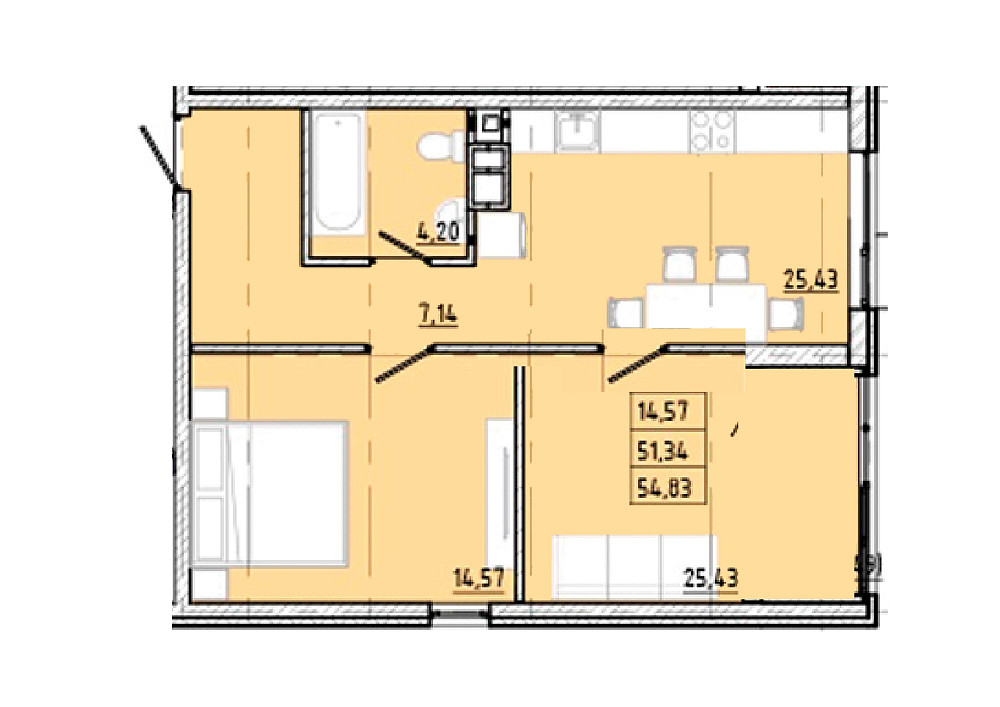 Двухкомнатная в новом ЖК на 5й станции Фонтана - 10 минут до Аркадии Odesa - photo 3