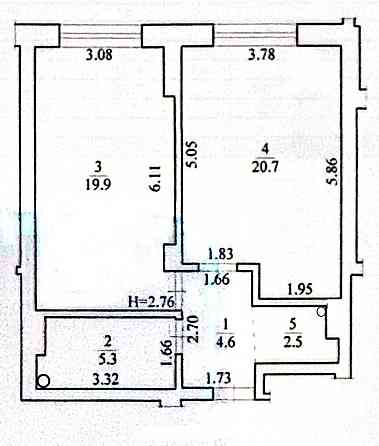 Без% 53м2 ЖК Новопечерский Квартал №5 без ремонту Фортечний тупик 7-Б Київ