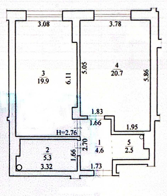 Без% 53м2 ЖК Новопечерский Квартал №5 без ремонту Фортечний тупик 7-Б Київ - зображення 2