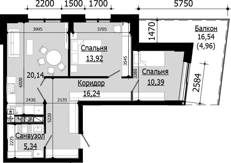 Продаж 2 кім. квартири SOUL PARK вул П. Орлика 70.99 кв.м Львів - зображення 3