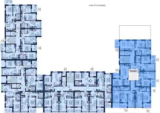 Однокімнатна квартира Винники 45 мкв 2 поверх секція 1 Винники