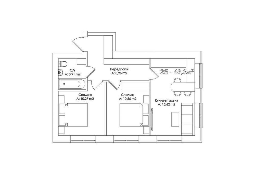 Без комісії.  2К квартира, яка ідеально підійде в іпотеку. Ірпінь - зображення 5
