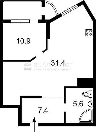Продаж 1-к.кв 59,1 ЖК Смарагдовий  Шаповала Генерала(Механізаторів), 2 Київ