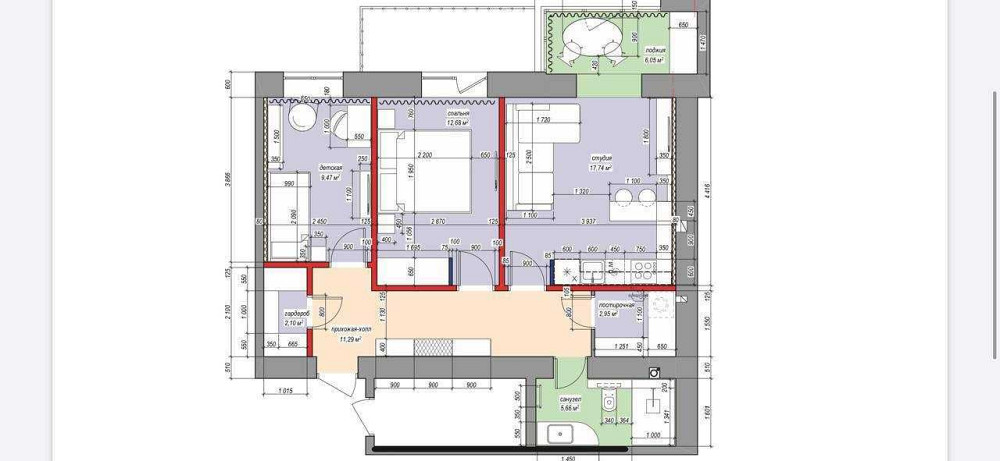 Лучшая цена 779$/м Продам видовую 3к квартиру в ЖК Дубинина ГАЗ Кирпич Днепр - изображение 2