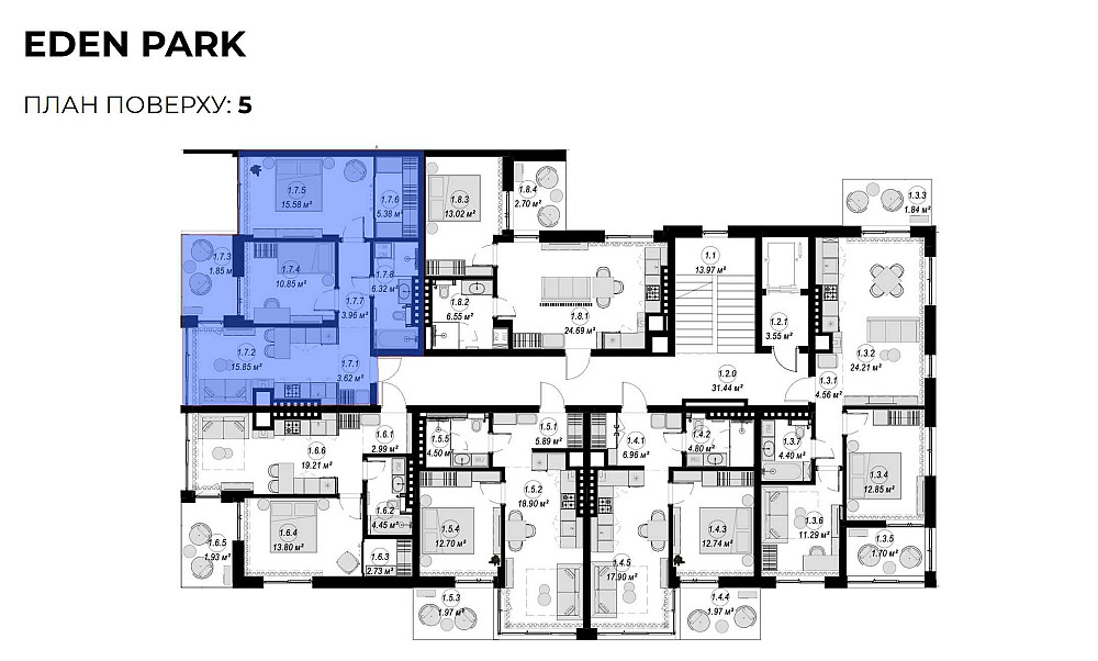 Двокімнатна квартира 64 мкв Винники 5 поверх 1 секція Винники - зображення 7