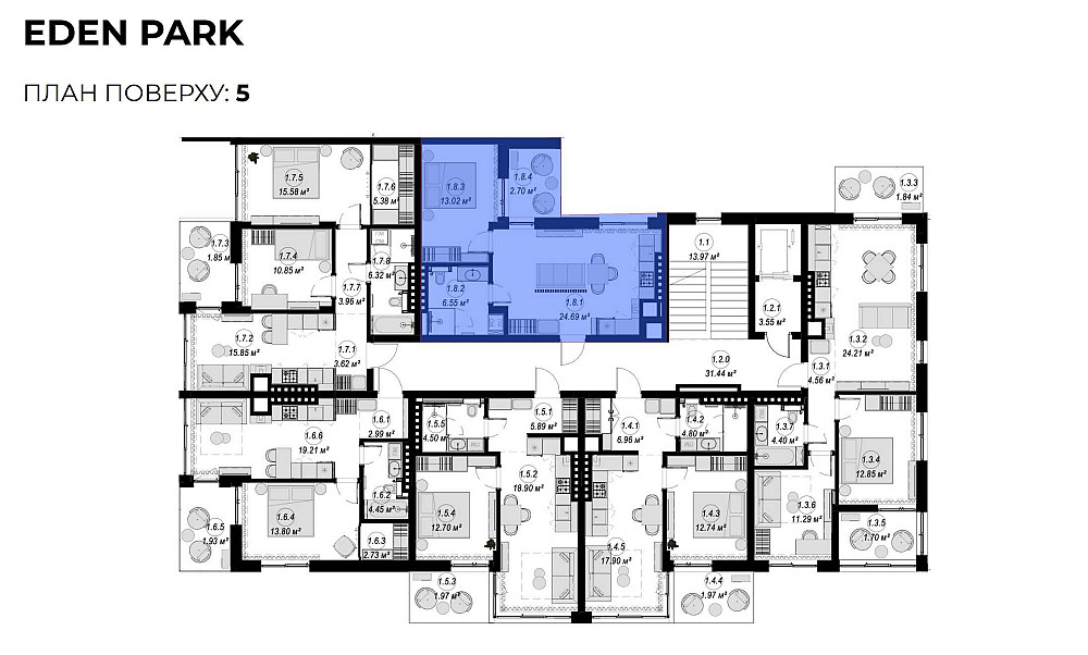 Однокімнатна квартира 47 мкв Винники 5 поверх 1 секція Винники - зображення 7