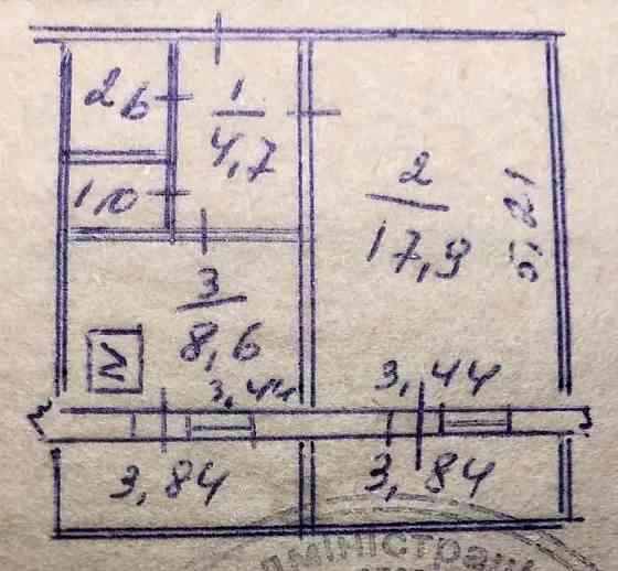 Затишна 1-к квартира 43 м² вул. Оноре де Бальзака 56 Київ