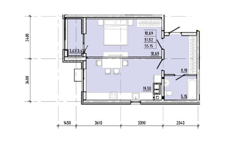 Однокомнатная квартира с большой лоджией на 5ст.Фонтана Odesa - photo 3