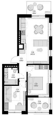 Двокімнатна квартира 60 мкв Винники 5 поверх 1 секція Винники