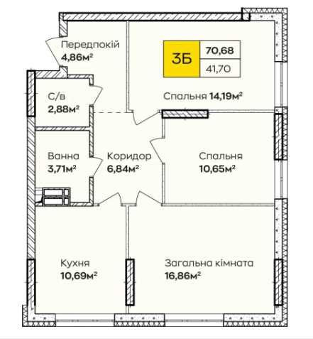 Новобудова на Позняках 3 кімнати Автономний газ Від забудовника Київ - зображення 2