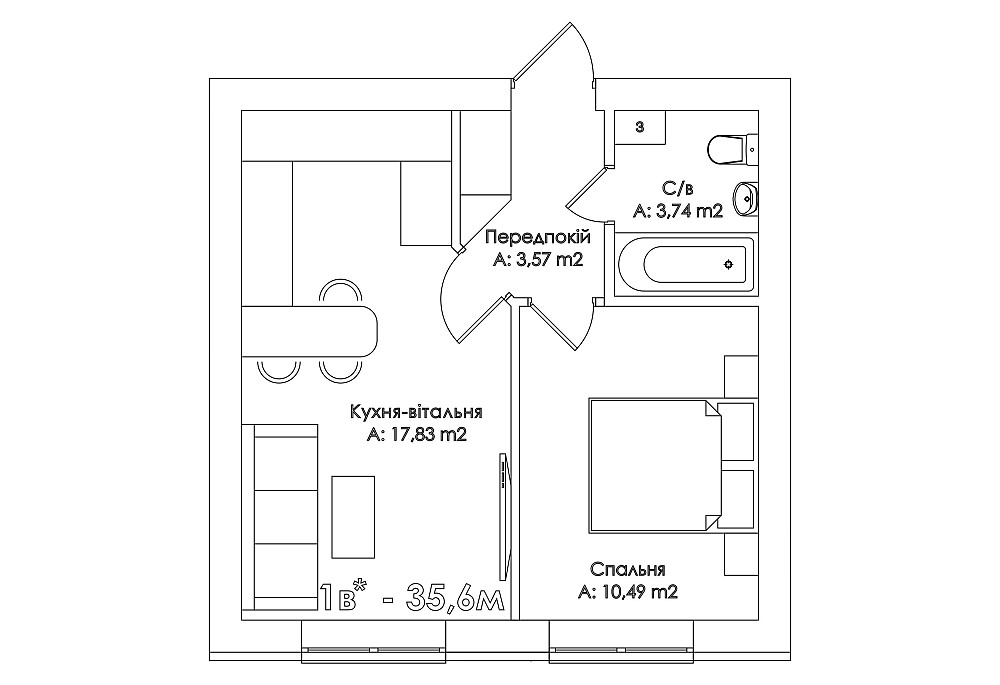 ІПОТЕКА 3%/7%! ФІКСОВАНЕ оформлення. Центр, кухня -17м2. Ірпінь Ирпень - изображение 2