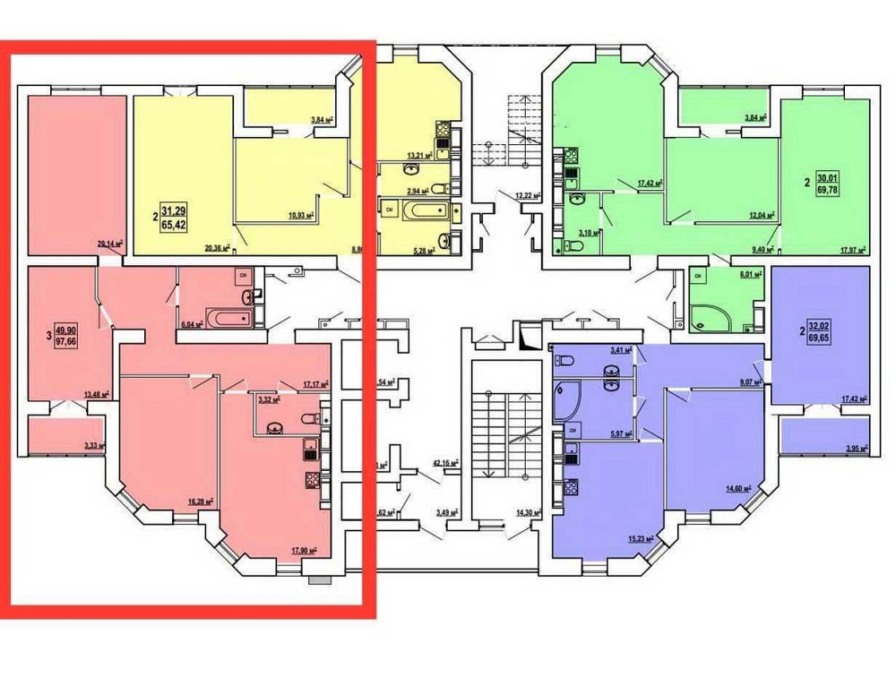 515$/м2 СРОЧНО! ЖК Сокольники, ЦЕНТР! Продам 3 комн. квартиру 100м2 AB Kharkiv - photo 1