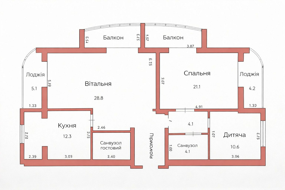 3К Новобудова Центр | 105м² | Нижче ринку Хмельницкий - изображение 4