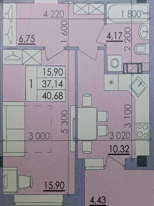 Простора 1-кімнатна квартира в ЖК «Пелюстковий» Полтава - изображение 2