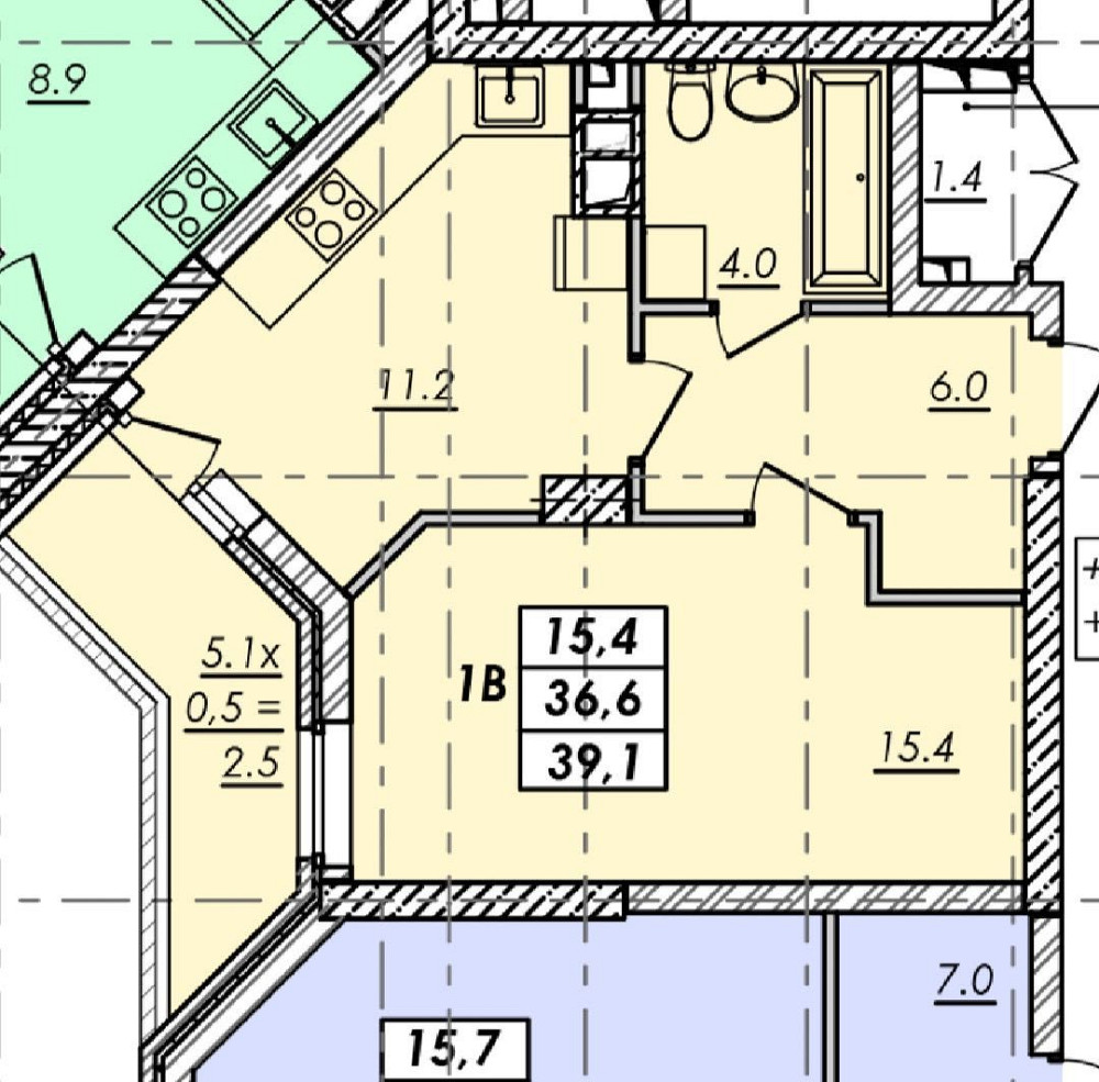 Лучшая цена!ЖК Реал Парк. Дом сдан. однокомнатная квартира 39,1 кв.м. Одеса - зображення 5