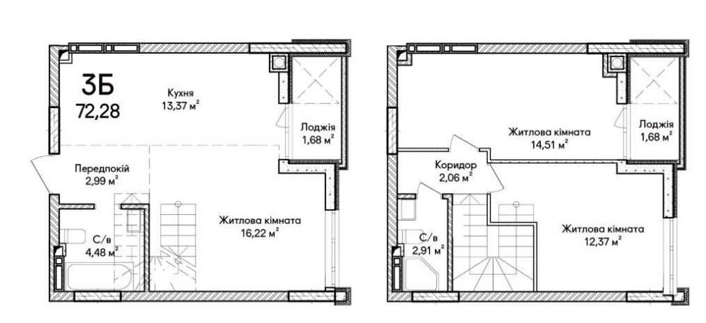 Дворівнева 3-кім квартира у Синергія Сіті – акційна розстрочка! Ирпень - изображение 1