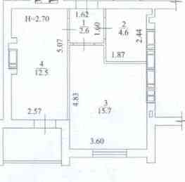 18500 ЖК Гидропарк До-ки Счетчик Продам 1 комнатную квартиру 4эт 40мAS Kharkiv
