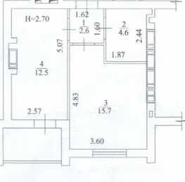 18500 ЖК Гидропарк До-ки Счетчик Продам 1 комнатную квартиру 4эт 40мAS Kharkiv - photo 5