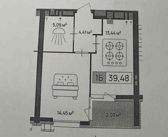 Квартира в ЖК Пастерівський в 1 секції вікна в двір Черкаси