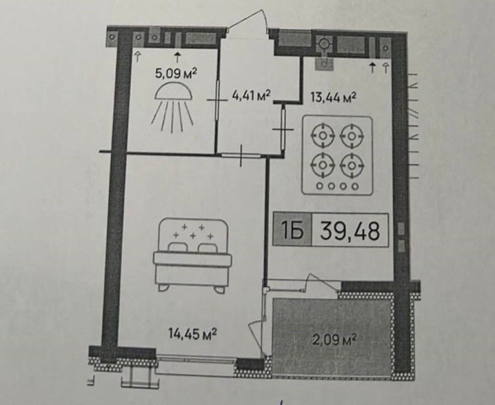 Квартира в ЖК Пастерівський в 1 секції вікна в двір Черкаси - зображення 5