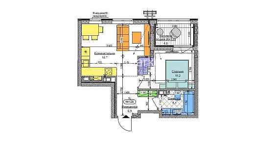 Продаж 1к квартири у 228 будинку ЖК Respublika! Киев
