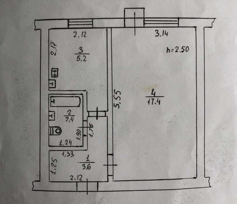 Срочно 1-комнатная  с газом на ул.Кордонная Одеса - зображення 2