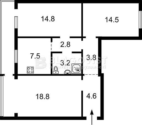 Продаж 3-х кімнатної Шумського 6,Березняки,м. Лівобережна Киев